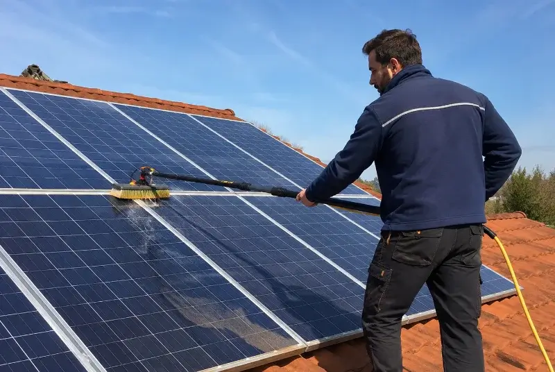 Nettoyage et entretien de panneaux solaires à Saint-Quentin-la-Poterie